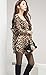 DREAGAL Womens Leopard Print Loose Knitted Tunic Shirt Blouse Tops