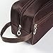 iSuperb® Toiletry Bag Travel Organizer Classy Waterproof Portable Wash Gym Shaving Bag for Men 10x6x4inch(Coffee)