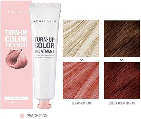 April Skin Turn Up Color Cream Self Hair Dyeing Kit Peach Pink