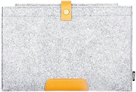 Cobiter Felt Sleeve Case, 13 Inch Laptop Sleeve Zipper Case For Macbook Chromebook, Samsung Case Sleeve 13 12.2" Tablet Case Cover (Gray)