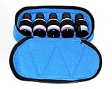 5-Bottle Purse-size Essential Oil Carrying Case - Royal Blue with Royal Blue interior