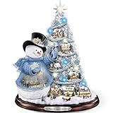 Thomas Kinkade Snowman Pre-Lit Christmas Tree: Sno' Place Like Home For The Holidays by The Bradford Exchange