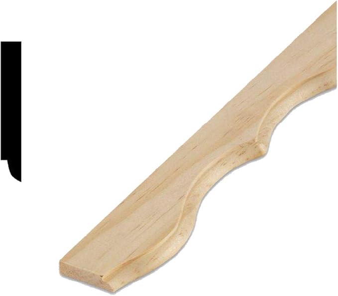 DM S2 5/16 in. x 17/8 in. Solid Pine Wall and Trim Moulding