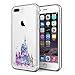 Litech Castle Case [Flexfit] Protective Clear Cute Watercolor Creative Artistic Case for Apple iPhone 7 Plus, iPhone 8 Plus