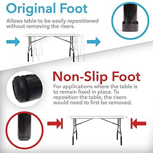 Lift Your Table® Folding Table Risers, EasyToUse Bent Leg Folding