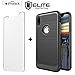 iPhone X Case Compatible with Apple iPhone X / iPhone 10 | Flexible Non Slip Military Grade TPU | Includes 9H Hardness Crystal Clear Tempered Glass Screen Protector| Scratch Proof Technology (Black)