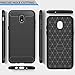 for Samsung Galaxy J7 2018/J7 V 2nd Gen/J7 Aero/J7 Star/J7 Top/J7 Crown/J7 Aura/J7 Refine/J7 Eon Case, Dretal Shock Resistant Brushed Texture Flexible TPU Protective Cover (Black)
