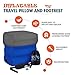 WANDERING TOT Inflatable Foot Rest for Air Travel - Toddler Travel Accessories - Adjustable Height Cushions - Bonus Eye Mask, Ear Plugs & Carrying Bag Travel Accessories for Kids & Adults