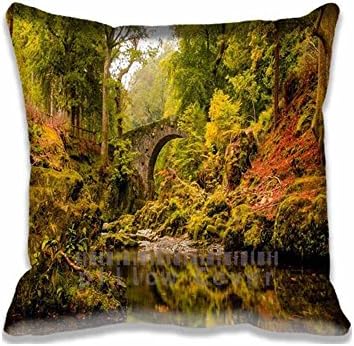 Custom Design Foley039;s Bridge, Autumn Pillow Cases Zippered , Decorative Arts Square Europe Pillowcase - 18X18inch Ireland Cushion Covers Two Size Print