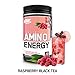 Optimum Nutrition Amino Energy - Pre Workout with Green Tea, BCAA, Amino Acids, Keto Friendly, Green Coffee Extract, Energy Powder - Raspberry Black Tea, 30 Servings