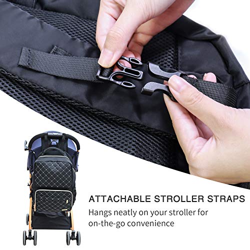 3 Backpack+Multi+Function+Waterproof+Insulated+Girls+Black