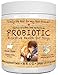NEW FLAVOR! Best Probiotics for Dogs Powder - 5 Billion CFUs, Help for Dog Allergies, Dog Bad Breath, Yeast Overgrowth & Ear Discharge, Diarrhea, Gas & Constipation - 120 1/2 tsp Scoops