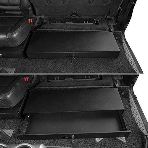 Hooke Road F150 SuperCrew Rear Under Seat Lockbox Storage Interior