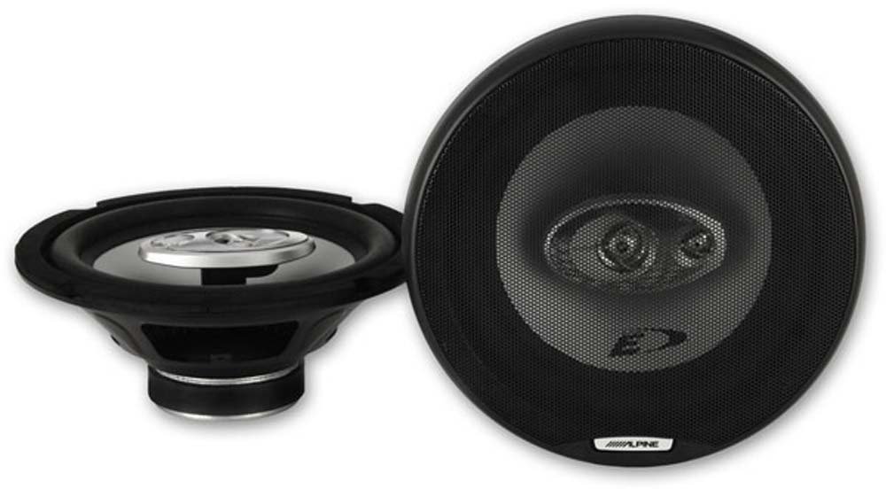 Alpine SXE-2035S 280W Coaxial 3-Way Speakers, black