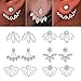 Adramata 6 Pairs Lotus Flower Earrings for Women Simple Chic Fashion Stud Earrings,S