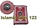 Tabakh Muslim Prayer Rug with Compass Pocket Size Portable Mat, Red/Burgundy