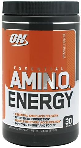 Optimum Nutrition Essential Amino Energy Orange Cooler, 270 Grams, 0.6 Lbs by VitaBuilding