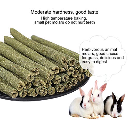 Kathson Bunny Chew Toys - 4 Pack Apple Wood & Alfalfa Cakes For Rabbits, Hamsters, Guinea Pigs - View #10