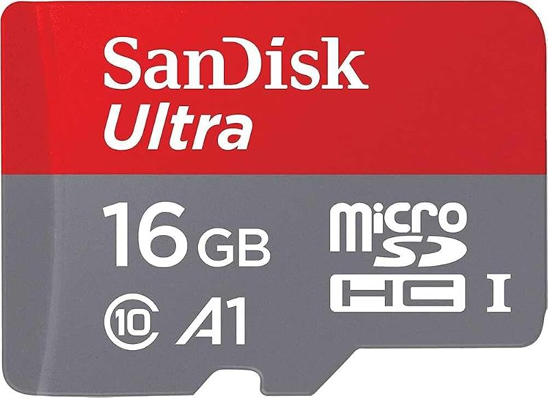 SanDisk Ultra 16 GB microSDHC Memory Card with Adapter U1 A1 98 MB/s Red