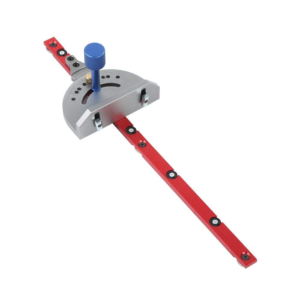 Push Handle Miter Gauge Stainless Steel Universal Table Saw Band Saw Miter Gauge Ruler Router