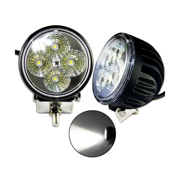 ZITRADES-LS-709-2-X-12W-DC-9V-32V-Round-6000K-LED-Work-Lamp-Off-Road-Spotlight-30-degree-Jeep-CabinBoatSUVTruckCarATVs-Fishing-Deck-Driving-Light-880Lumen-IP67-Waterproof