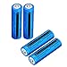 4PCS 3.7V Rechargeable 18650-Battery Lithium 5000mAh Button Top Used for Led Flashlight and headlamp(Battery Size: Diameter: 18mm, Height: 65mm)
