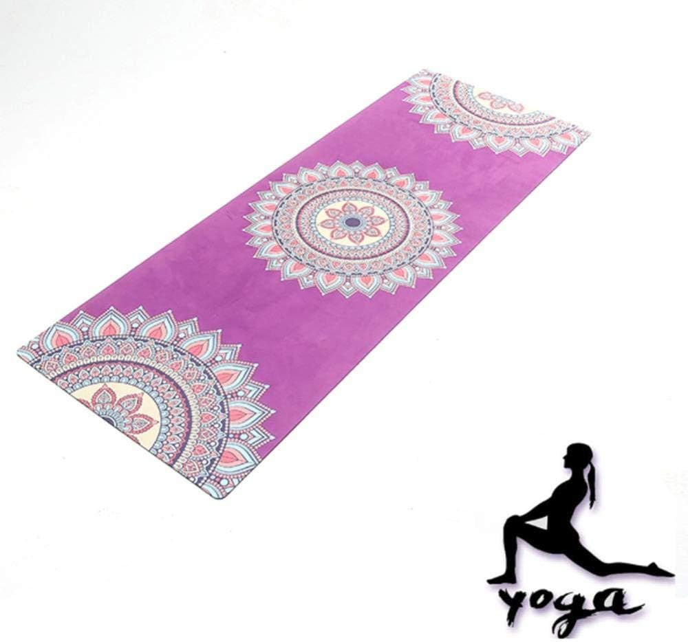 SDFEWF Yoga Mat,Natural Rubber, NonToxic, Tasteless, NonSlip Yoga Mat