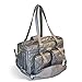 Jaraden Le Petit Mon Ami Pet Carrier, Small, Silver Metallic pleather