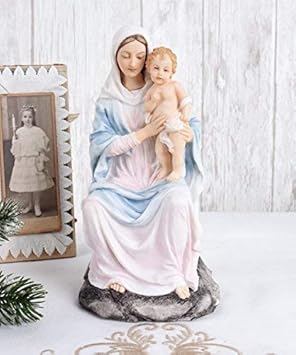 Madonna mit Jesuskind Sakrale Skulptur Mutter Gottes heilige Maria Palazzo Exklusiv