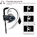 UCero Bluetooth Headphones, Wireless Headset V4.1 Heavy Bass Stereo In Ear Earbuds Noise Isolating Sweat proof Sports Earphones with Mic and Soft Security Hooks