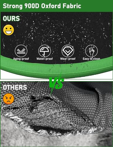 Ansionsol 40 Inch Diameter Saucer Tree Swing Set for Kids & Adults, Adjustable Flying Swing Seat for Backyard or Outdoor Playground, Green & Black