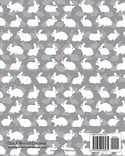 Rabbit Notebook - Ruled Pages - 8x10 - Large (Pastel Blue) - Image 3