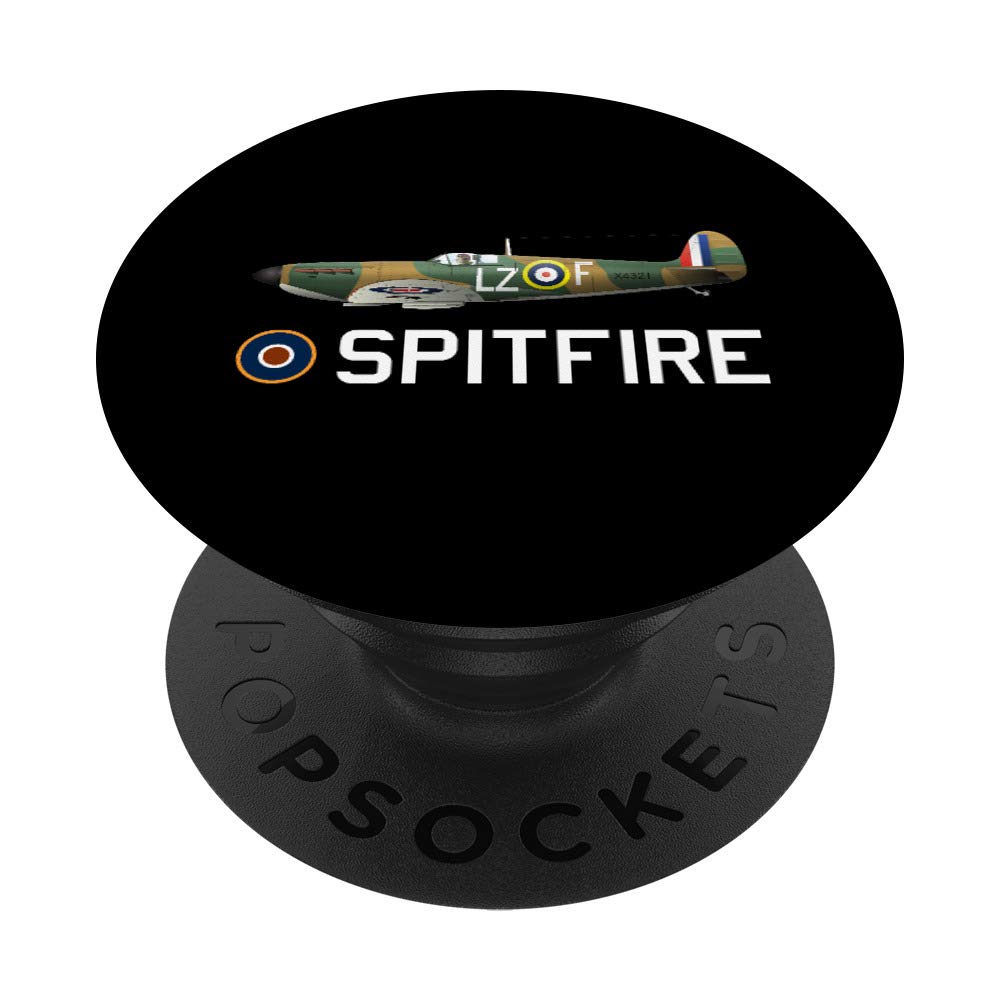Spitfire Fighter Aircraft WW2 Aeroplane Aviation Plane PopSockets Swappable PopGrip