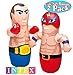 Intex 3D Bop Bag Blow Up Inflatable Boxer & Wrestler Gift Set Bundle - 2 Pack