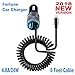 Coiled Cable Lightning Car Charger 5V 24W 4.8A -6 Foot for iPhone X / 8 / 7 / 6s / Plus, iPad Pro / Air 2 / mini, Galaxy S7 / S6 / Edge / Plus, Note 5 / 4, LG, Nexus, HTC Nexus Pixel Nintendo Garmin