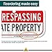 Private Property No Trespassing Sign, 6