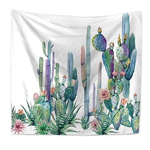 Sandeye Tapestry Wall Hanging Cactus Tapestry Mandala Hippie Bohemian Tapestries Wall Hanging Flower Psychedelic Tapestry Wall Hanging Indian Dorm Decor Living Room((5#Cactus, S/51.2"X59.1")