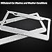 2 Pack Bling License Plate Frame EZYKOO Diamond Sparkly License Plate Frame,Crystal Stainless Steel License Plate Holder with Gift Box, Rhinestone License Plate Cover