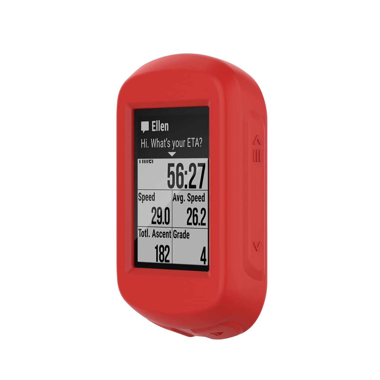 TUFF LUV Silicone case and screen protection for Garmin Edge 530 - Red