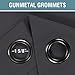 H.VERSAILTEX Blackout Curtains for Bedroom Thermal Insulated Curtains Grey Window Shades, Energy Efficient Noise Reducing Curtains Drapes for Living Room - 52'W by 84'L - Charcoal Gray - One Panel