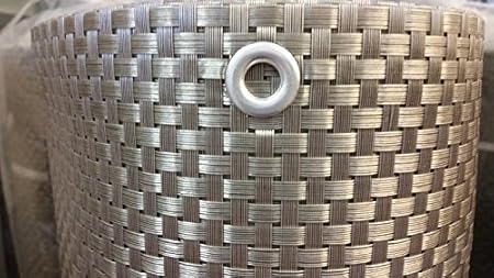Smart Deko Plating Gold 0,9x6m Polyrattan Sichtschutz, Balkonsichtschutz, Windschutz, Balkonblende, Garten Sichtschutz, (0,9x