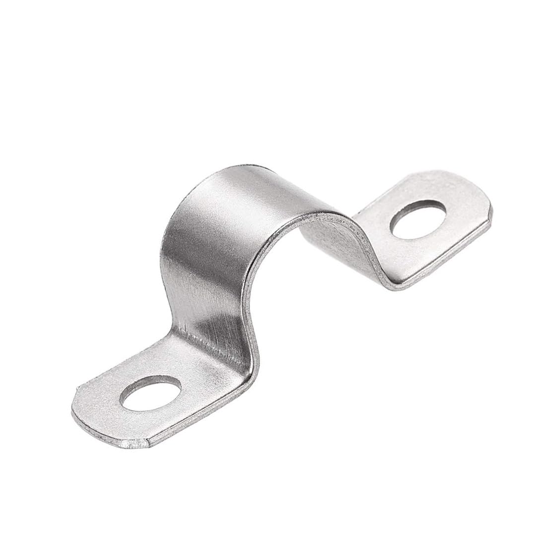 MACHSWON 20mm(0.8") Heavy Duty U-Bracket Pipe Clamp,304 Stainless Steel 2 Hole Rigid Pipe Strap Hanger Tube Tension Clips 8pcs