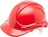 Blackrock Red Hard Hat Safety Helmet Unisex UK EN 397 HDPE 2012 view 1