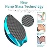 Foot-File-ANJOCARE-Nano-Glass-Callus-Remover-for-Dry-Hard-Skin-Portable-Handheld-Feet-Scraper-for-Coarse-Cracked-Heel-Beauty-Foot-Care-Pedicure-Removal-Tool-for-Women-Men-Home-Blue Foot File, Nano Glass Hard Skin Callus Remover, Foot Scraper Salon Home Pedicure Tool for Foot Beauty Care, Can Be Used…