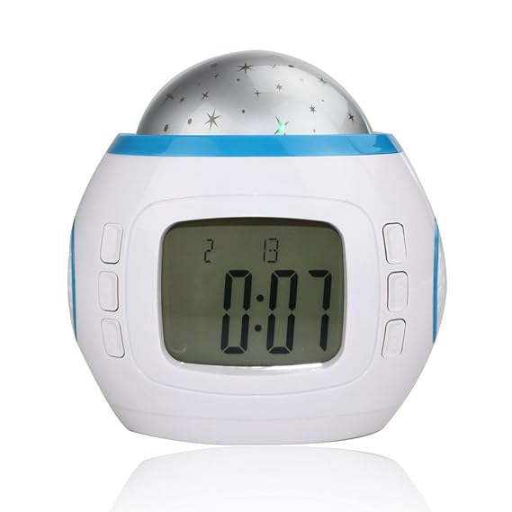SUNDREAMTECH® Reloj despertador LED con luz nocturna Proyector de ...