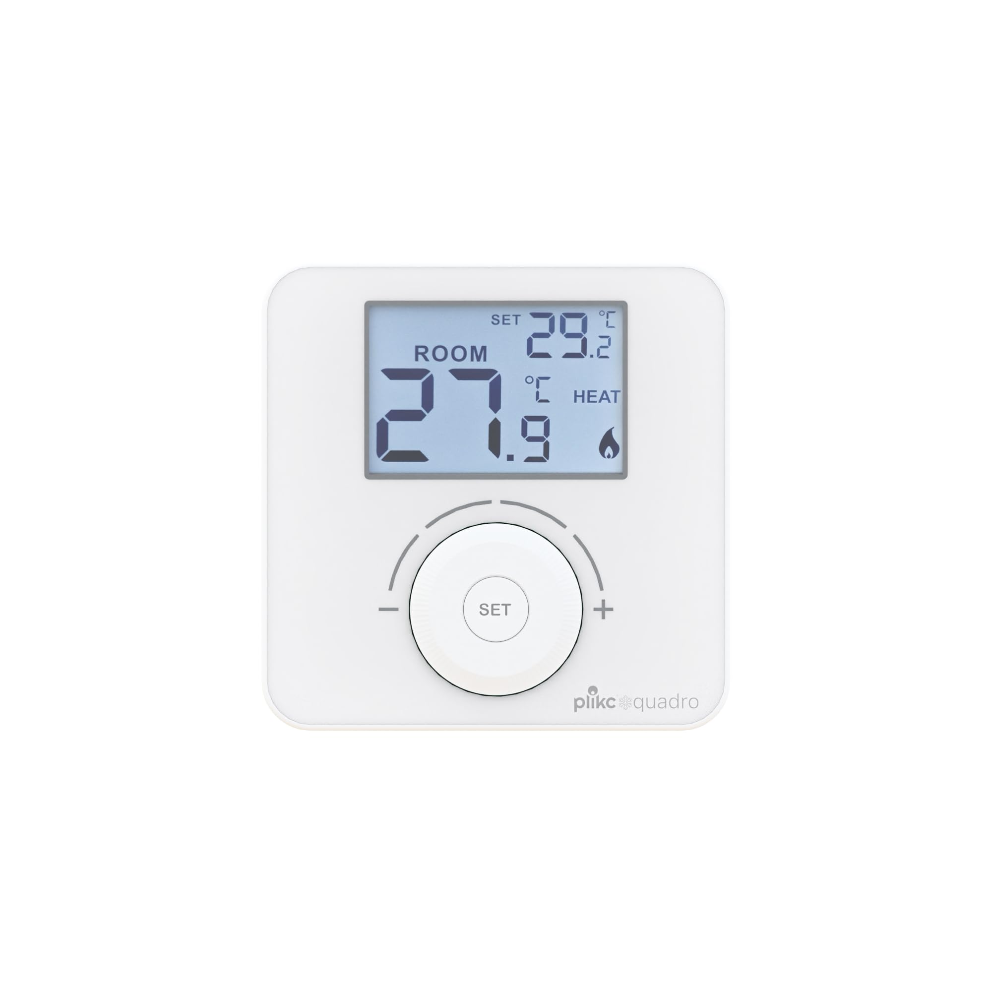 Plikc Quadro Wall Mounted Digital Room Thermostat plikc PLK267690 White