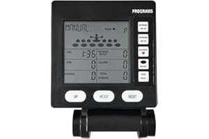 HOGARDENME Multifunctional Rowing Machine Counter Speedometer LCD Display Counter Monitor Rower Replacement Parts