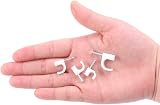 Shanbye White Round Cable Clips Wire Management Organizer for Electric Wires - view 3