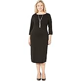 Catherines Women's Plus Size Liz&Me Ponte Knit Dress