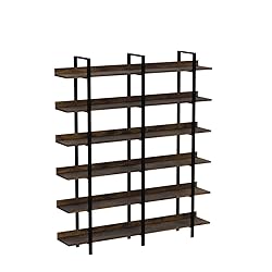 FRAPOW 83Inch Industrial Bookshelf and